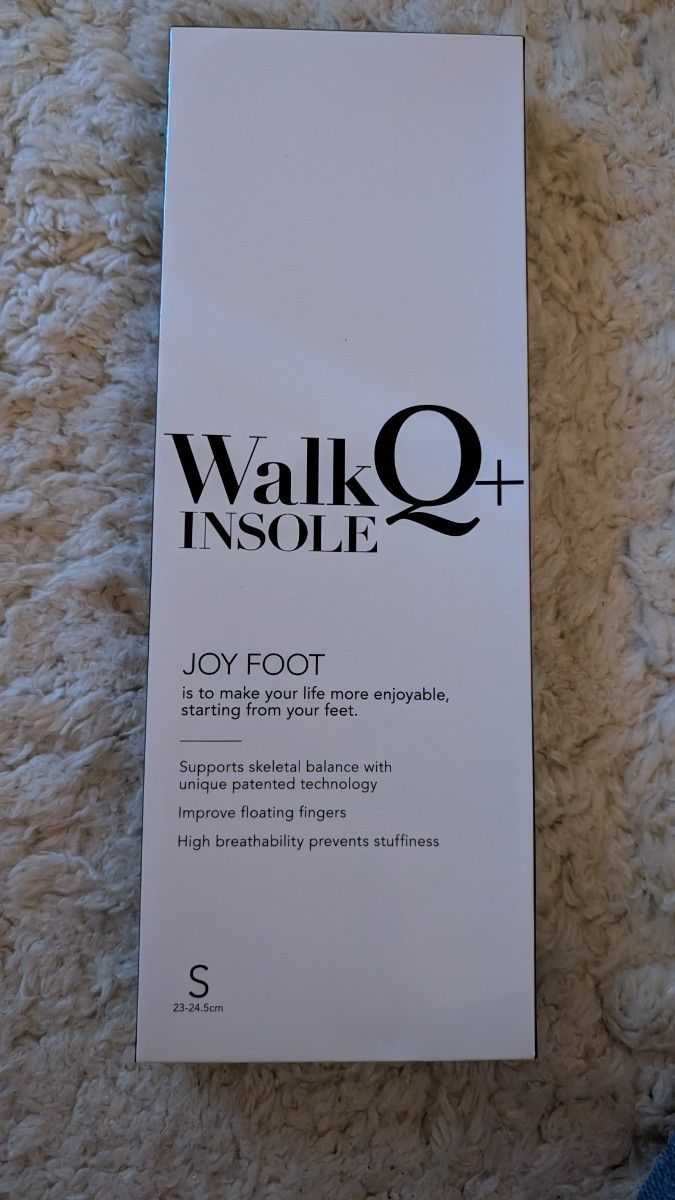 WalkQ+ INSOLE ウォーキュットインソール Sサイズ 23-24.5cm 2個