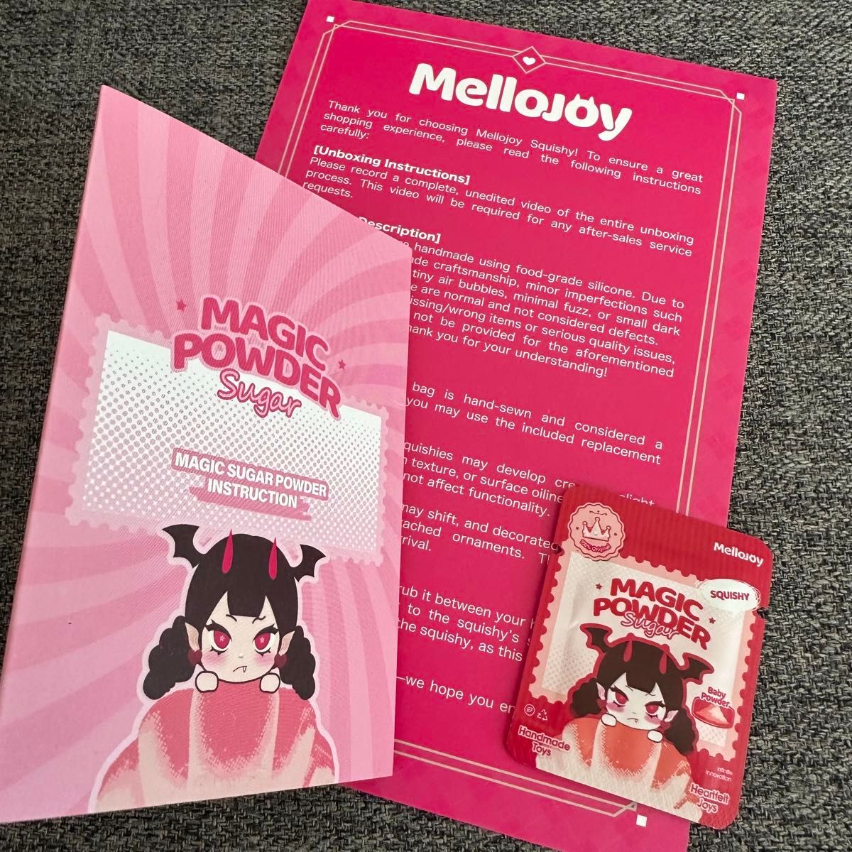 mellojoy メロジョイ スクイーズ マジックパウダー2つ 入れ替え袋2枚