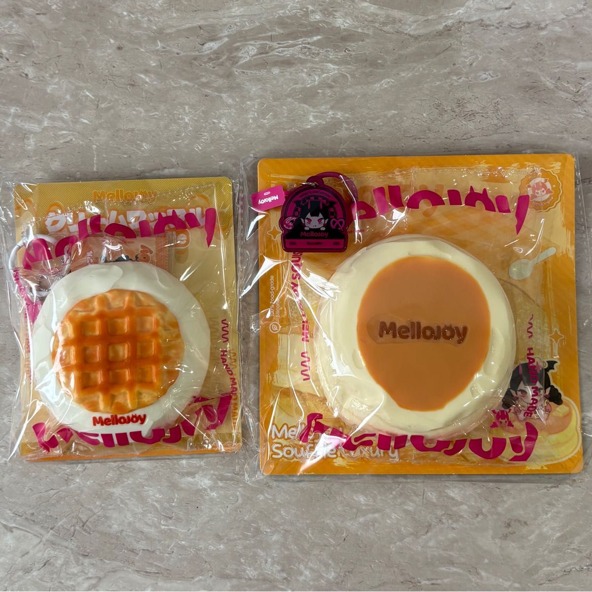 Mellojoy メロジョイ ワッフル クリーム 丸 まる スクイーズ メロジョイ 丸 ワッフル スクイーズ Mellojoy クリームワッフル まる