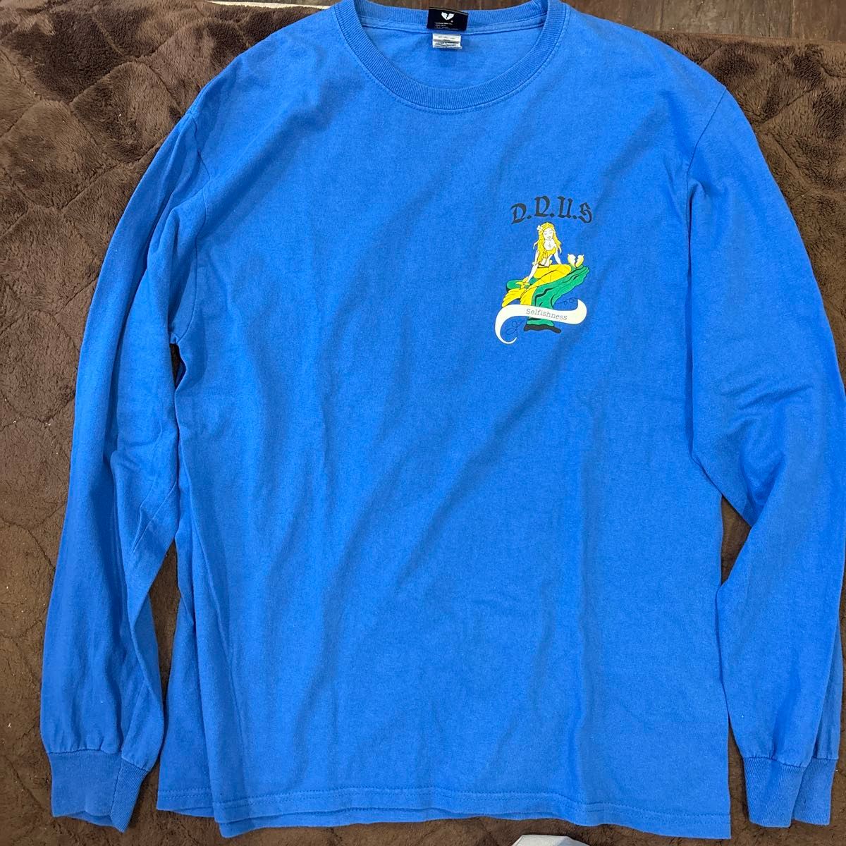 エルドレッソ eldoreso スケルトンデザイン 長袖Tシャツ ロンT ブルー