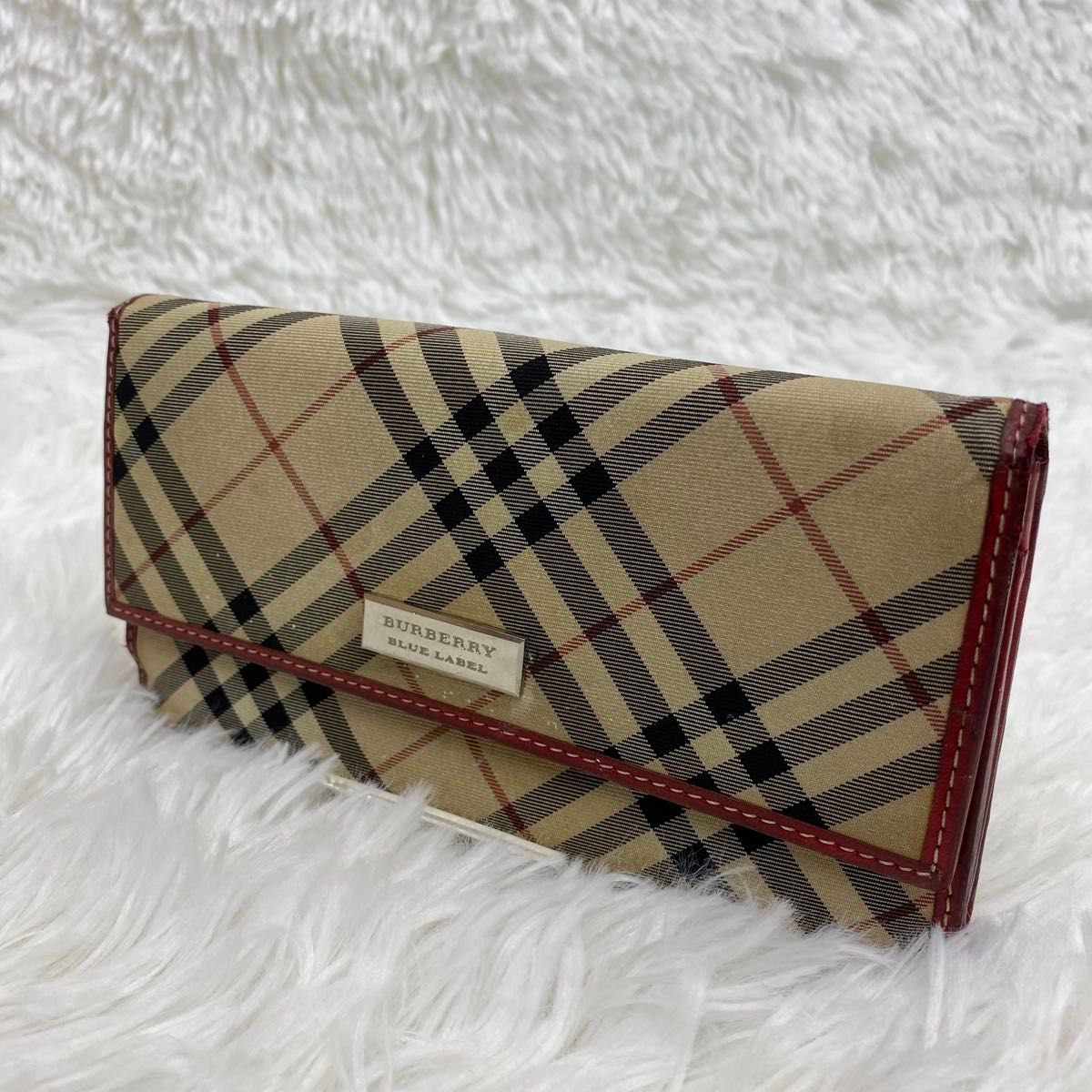 極美品 Burberry ブルーレーベル 長財布 ノバチェック柄 S8548 | Shop 