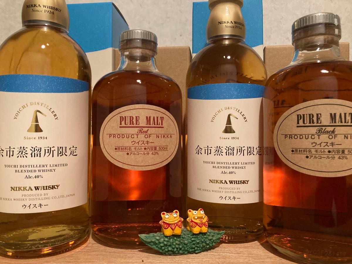 飲料・酒 NIKKAシングルモルト 3本セット+宮城峡蒸溜所限定 ブレン