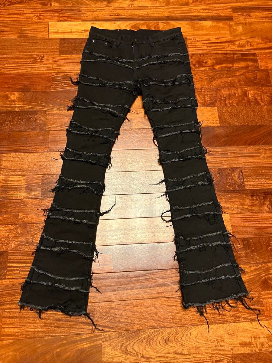 定価11万 PHILIPP PLEIN フィリッププレイン ストレッチ ロゴプレート 