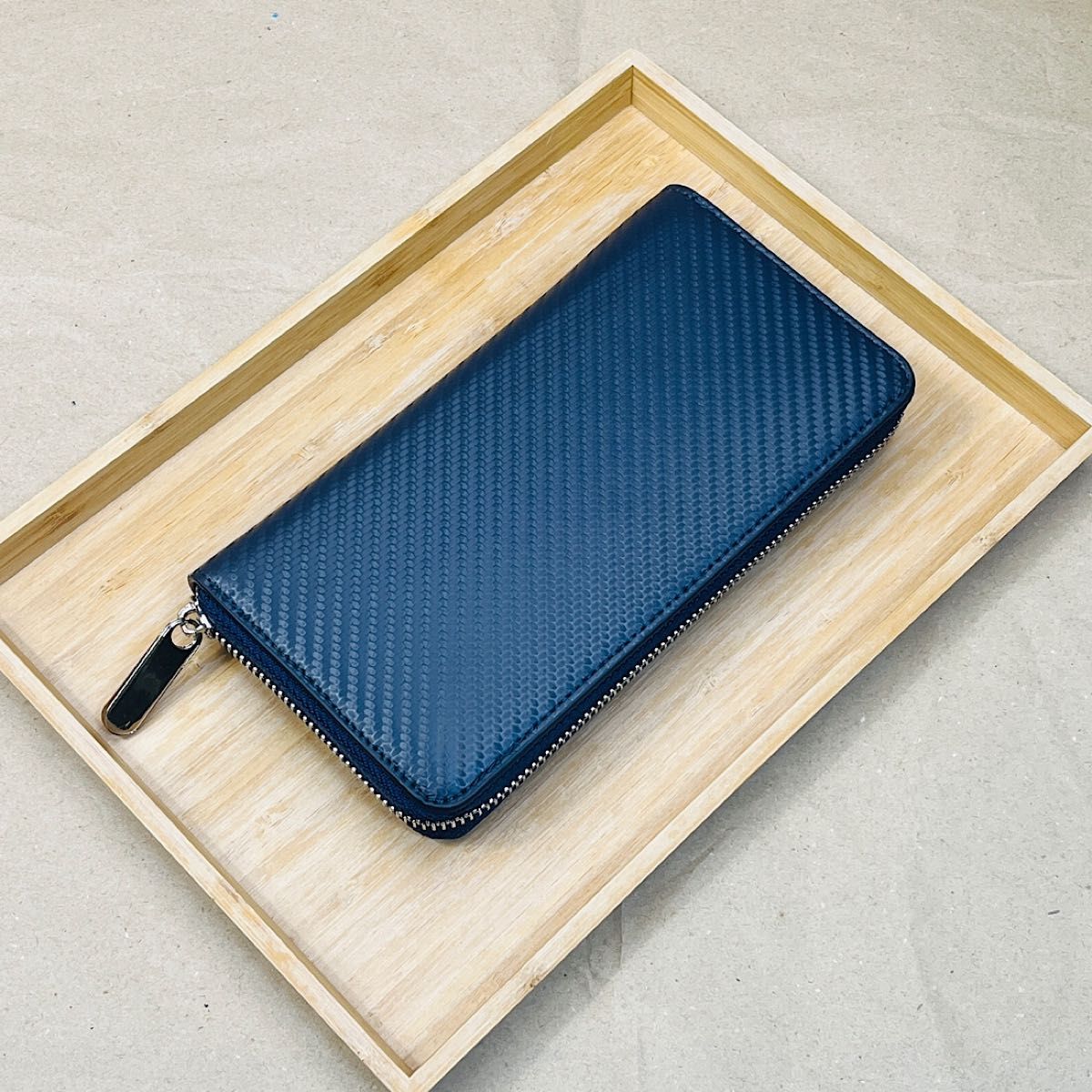 ヌメ革レザー 長財布 ラウンドファスナー田中革具 田中革具 コンパクト財布 財布 ファスナー レザーウォレット