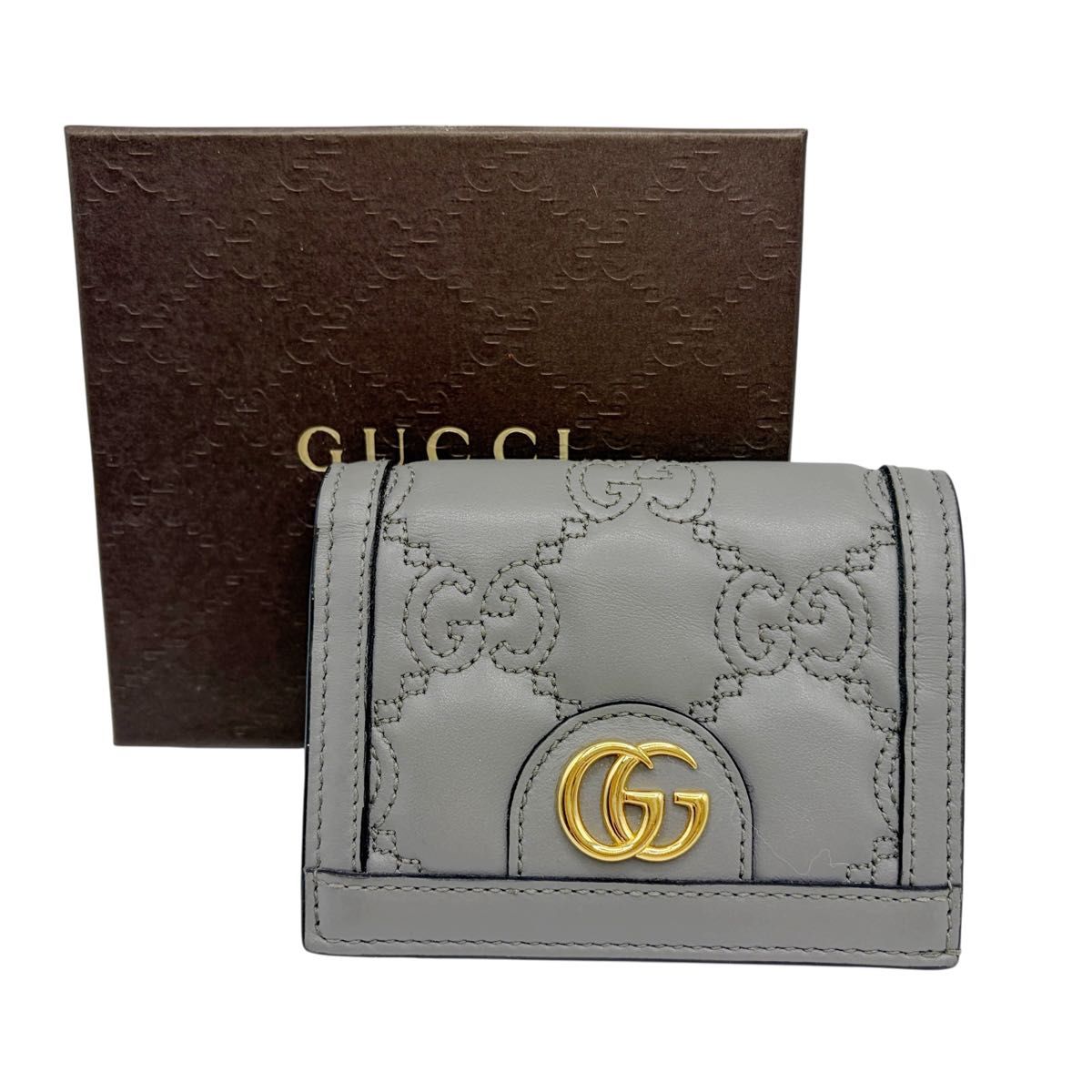 GUCCI グッチ二つ折り財布 レディース ブランド GUCCI GGマーモント 