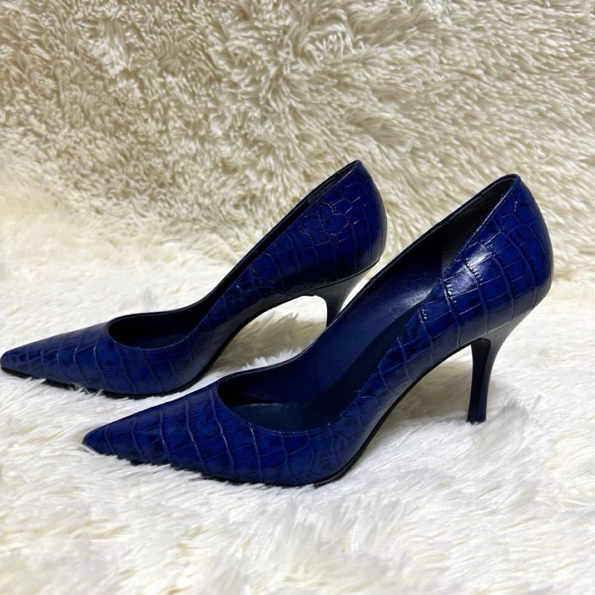 GUCCI グッチ/ブラックレザー/ポインテッドトゥハイヒール | Shop at