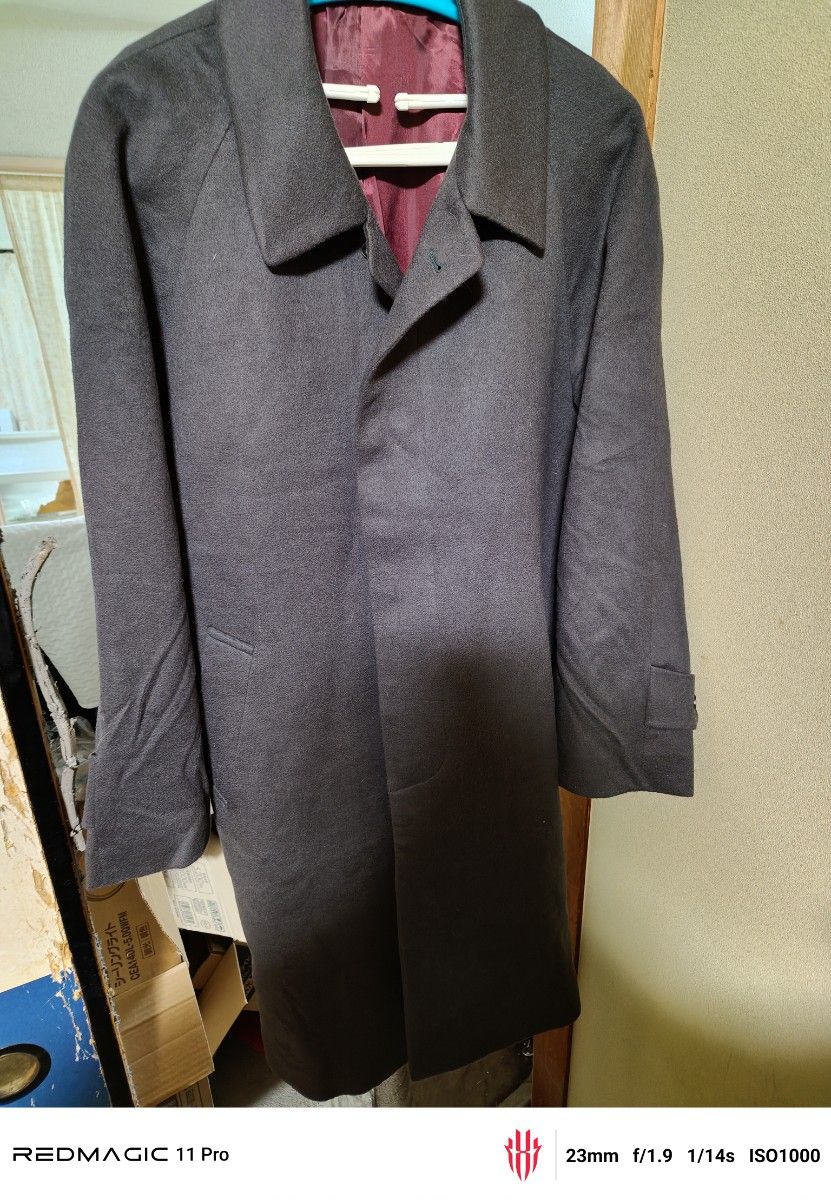 HILAND/ハイランド☆カシミヤ100％/最高級ステンカラーコート【メンズM