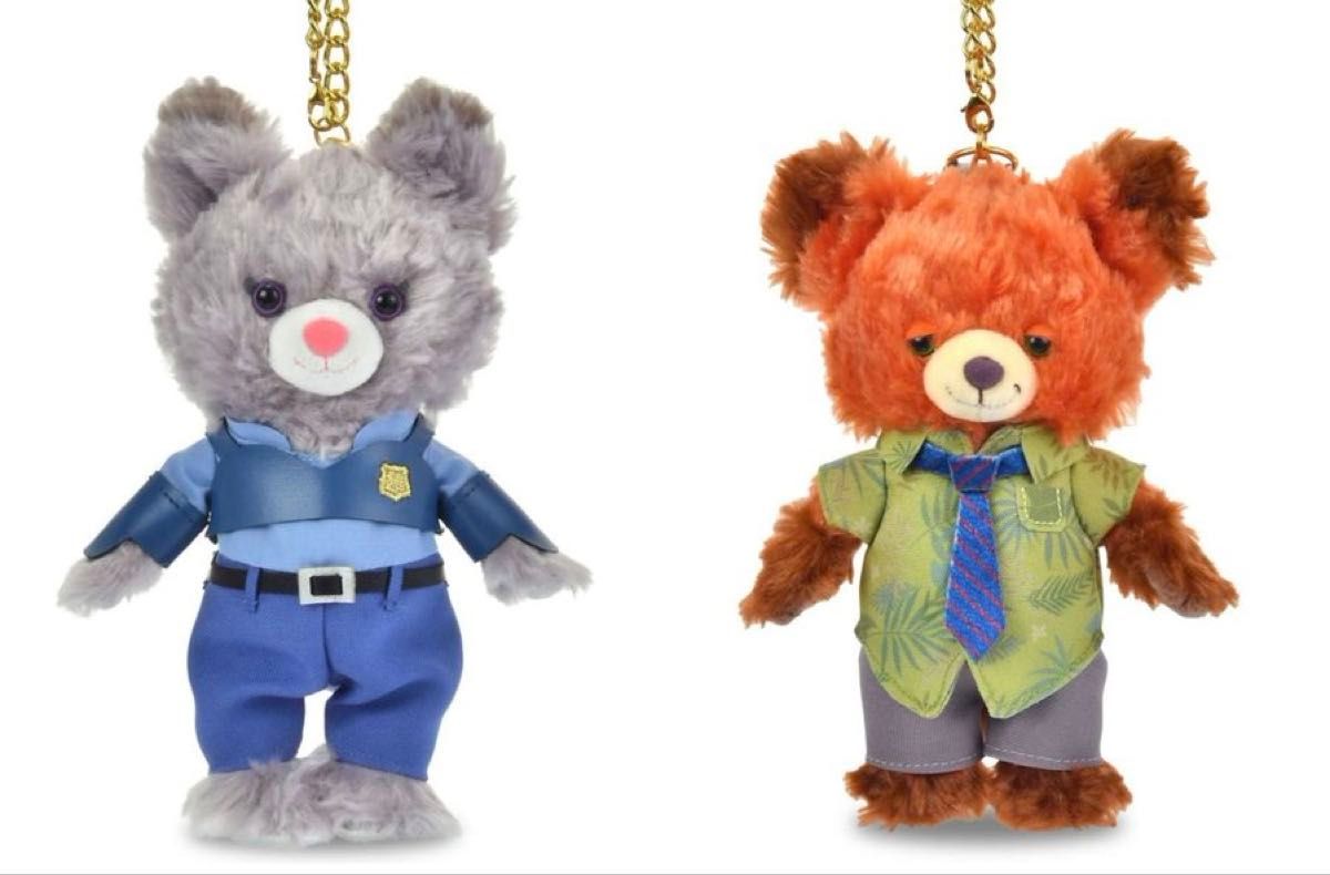 ユニベアシティ ズートピア ニック ジュディ ぬいぐるみキーホルダー 2