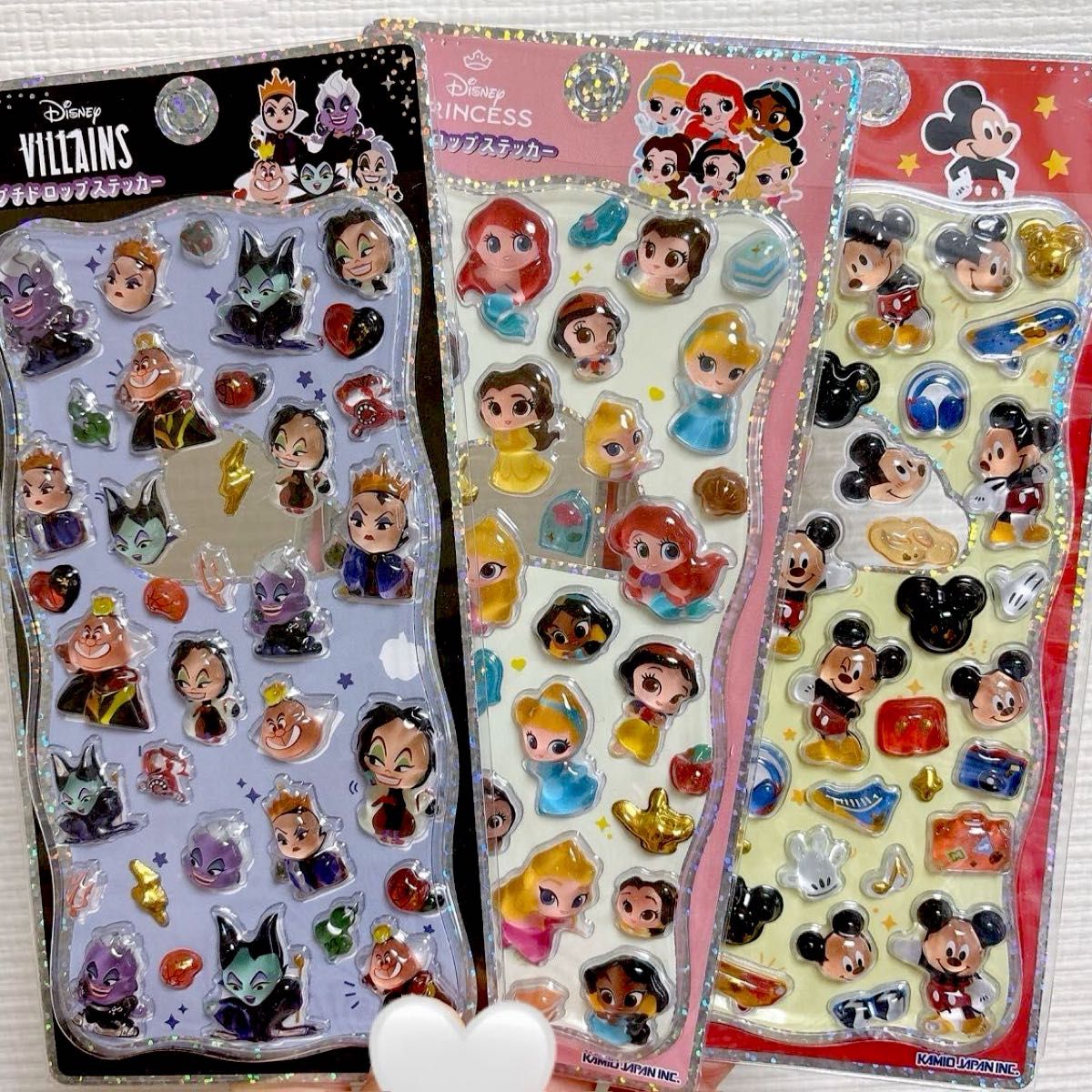 正規品】ディズニー プチドロップステッカー 新作3枚セット プチドロ