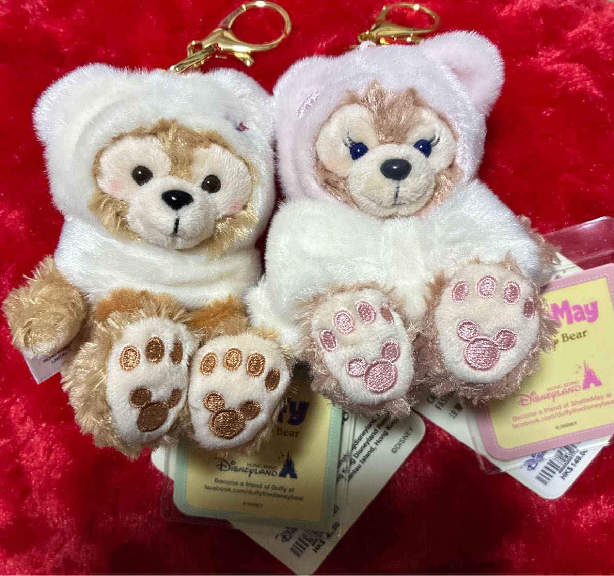 値下げ！2025年 香港ディズニーランド ぬいぐるみキーチェーン4点