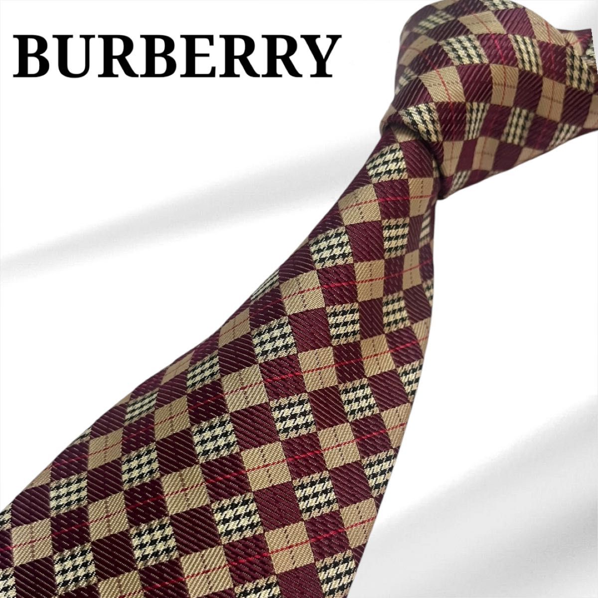 王道デザイン 英国製 Burberry バーバリー ノバチェック柄 ウール