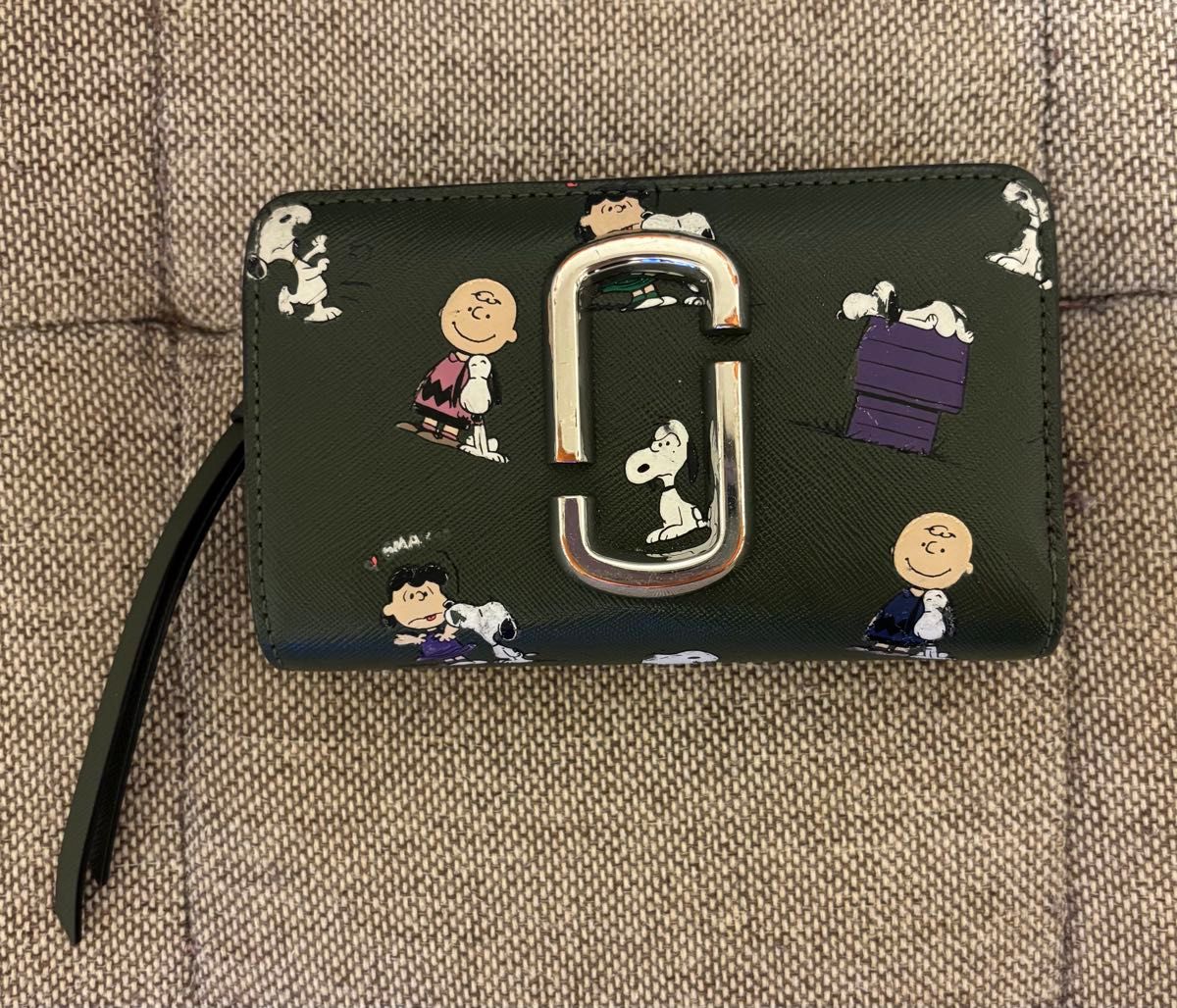 COACH コーチ スヌーピー コラボ 二つ折り財布 ホワイト | Shop at