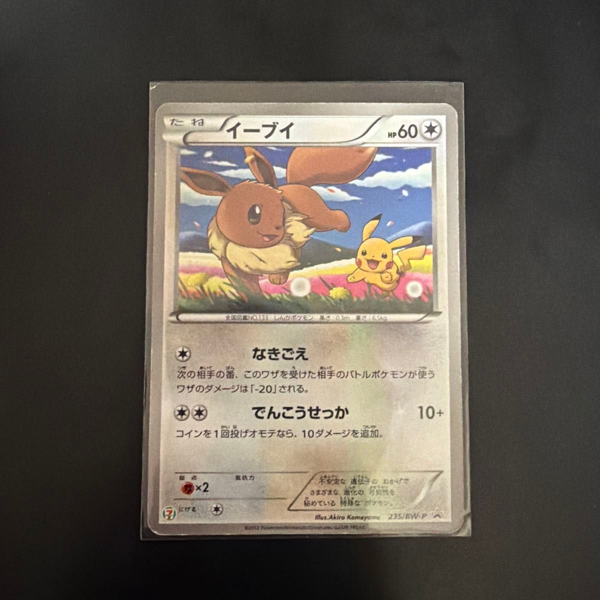 ポケモンカード イーブイ ピカチュウ 235/BW-P プロモ セブンイレブン