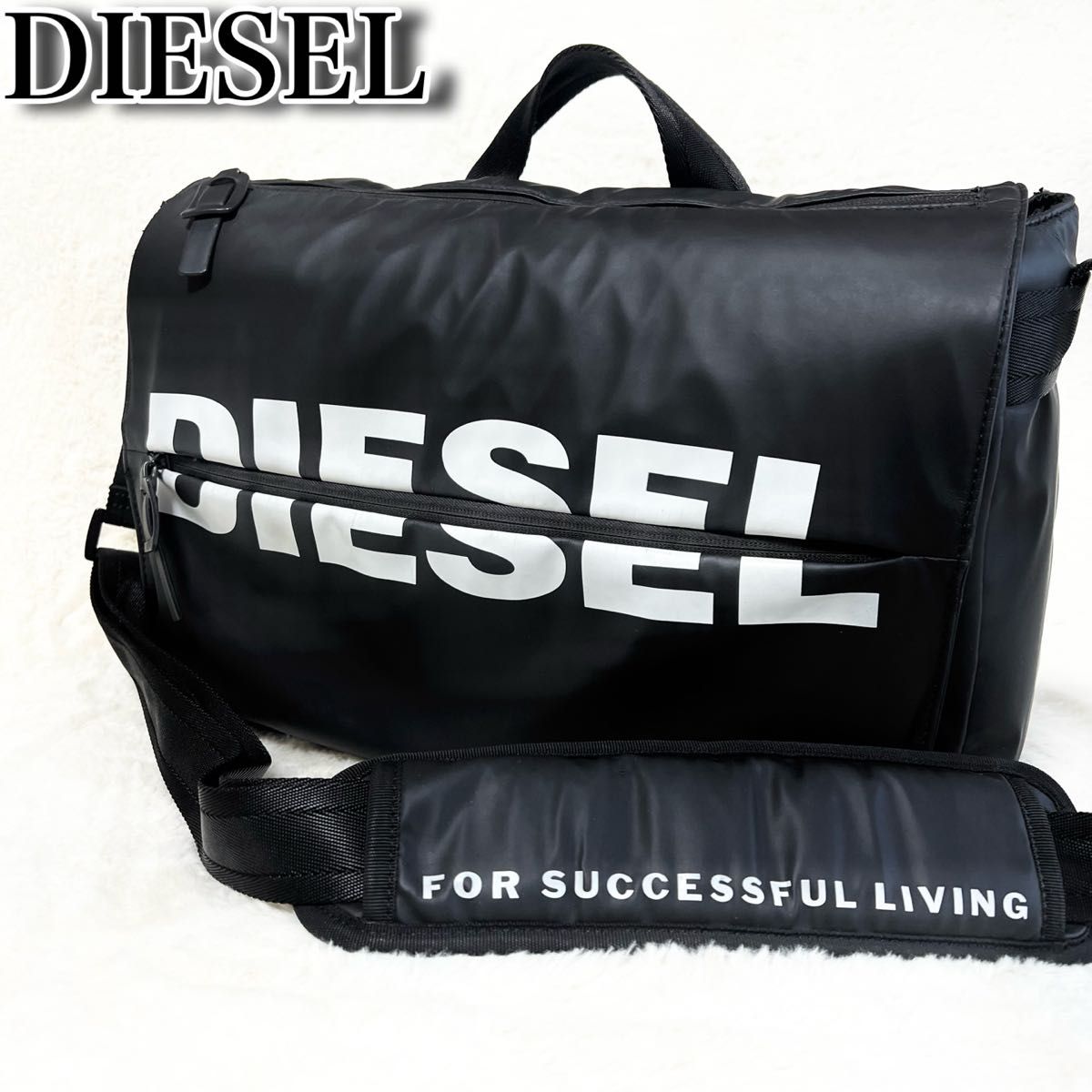 美品】DIESEL ディーゼル シルバー デニム ミニクロスボディバッグ