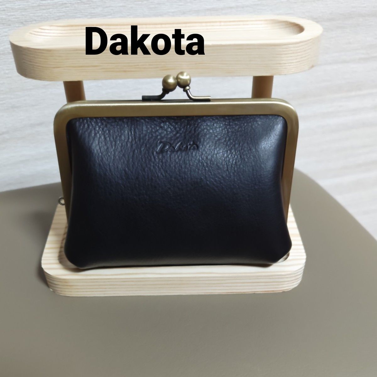 COACH がま口 財布 レザー ブラック 二つ折り財布 コーチ コンパクト
