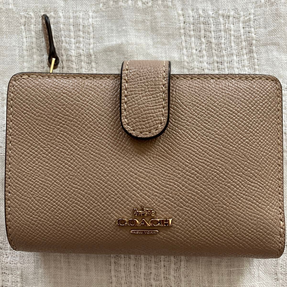 COACH コーチ シグネチャー 二つ折り財布 ブラウン×ピンク | Shop at