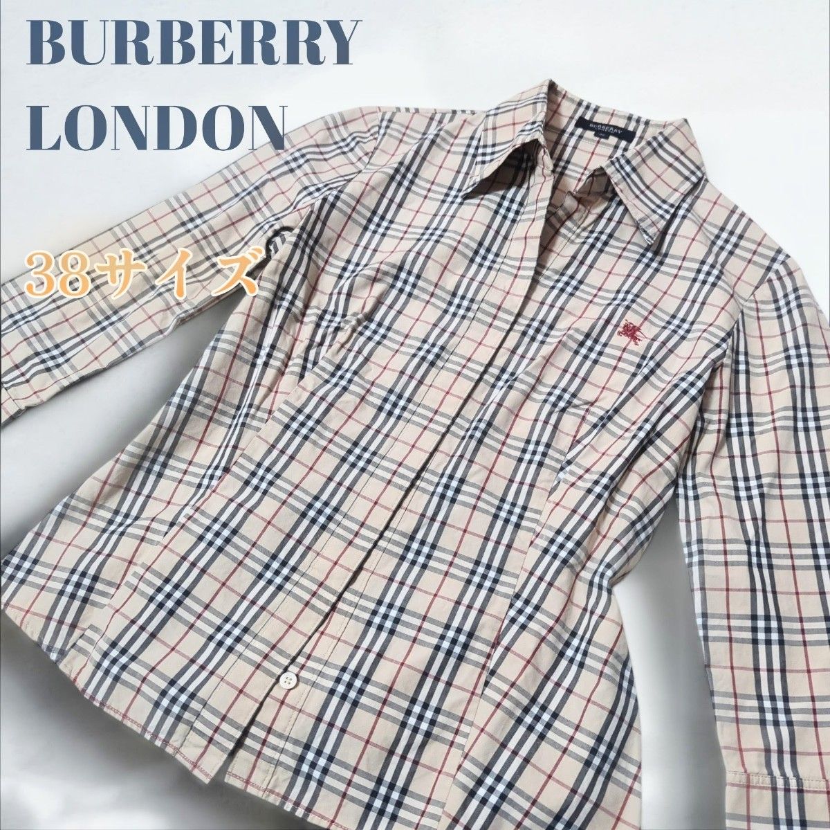 BURBERRY LONDON デニムジャケット ホースロゴ ノバチェック 薄手