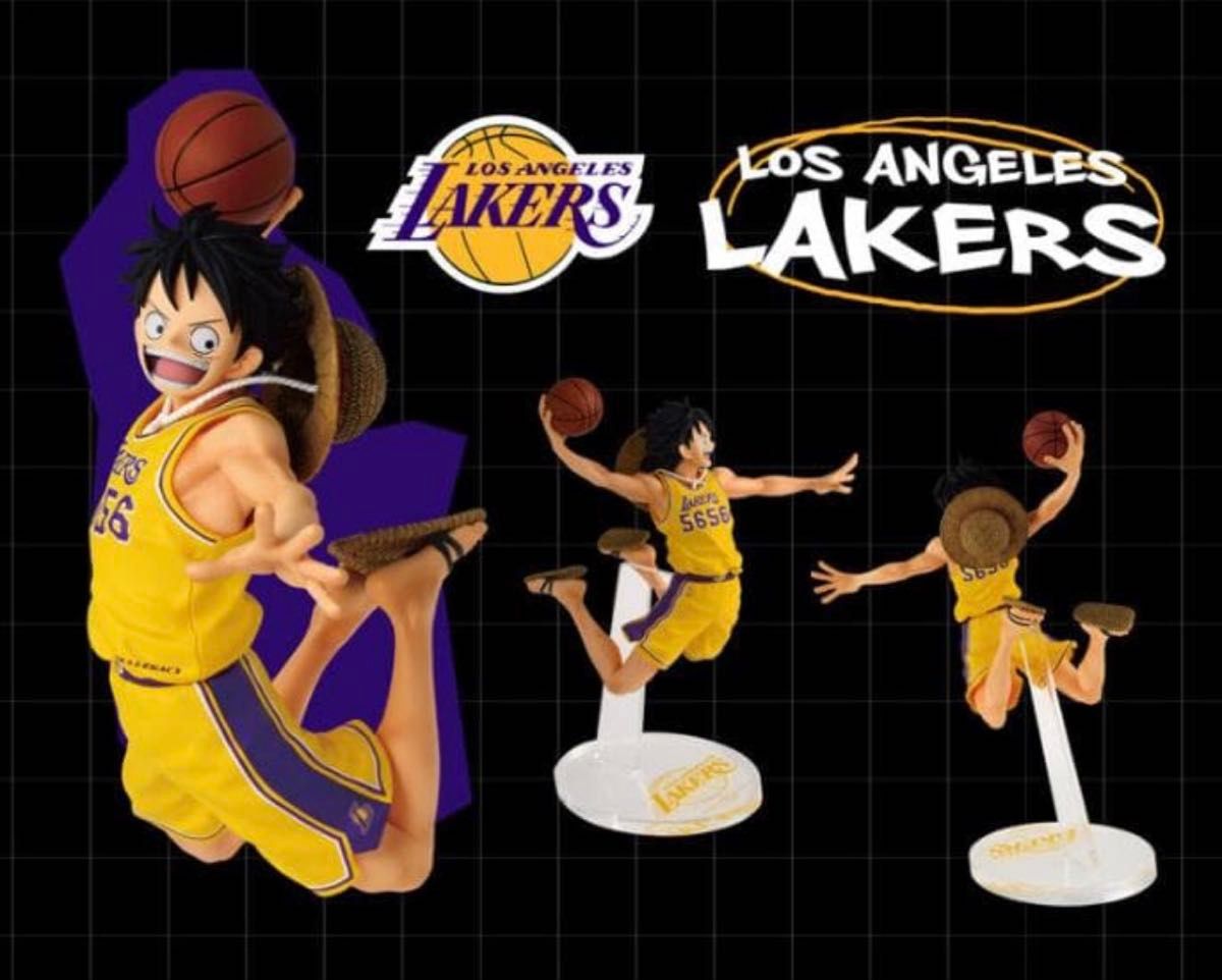 新品未開封 ONE PIECE × NBA ルフィ LAKERS ワンピースベースショップ