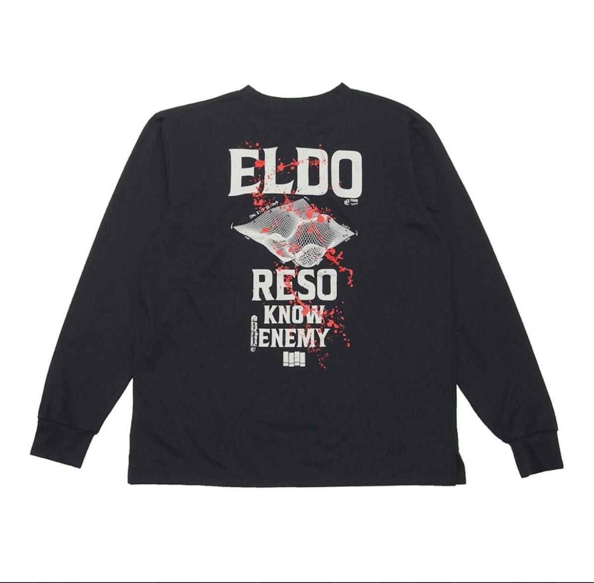 エルドレッソ eldoreso スケルトンデザイン 長袖Tシャツ ロンT ブルー