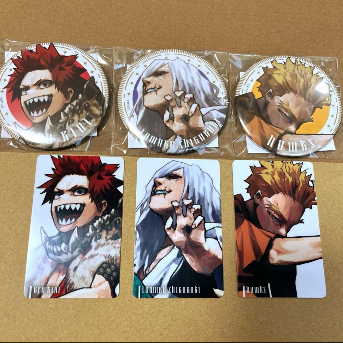 ジャンプGIGA 僕のヒーローアカデミア 缶バッジ キャラカード 新十傑