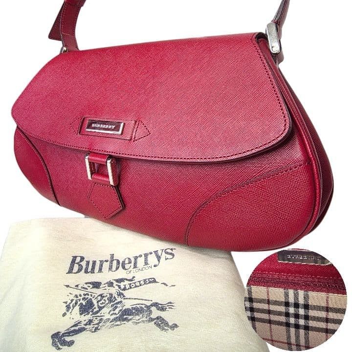 極美品 Burberry バーバリー ノバチェック ワンショルダーバッグ 希少 