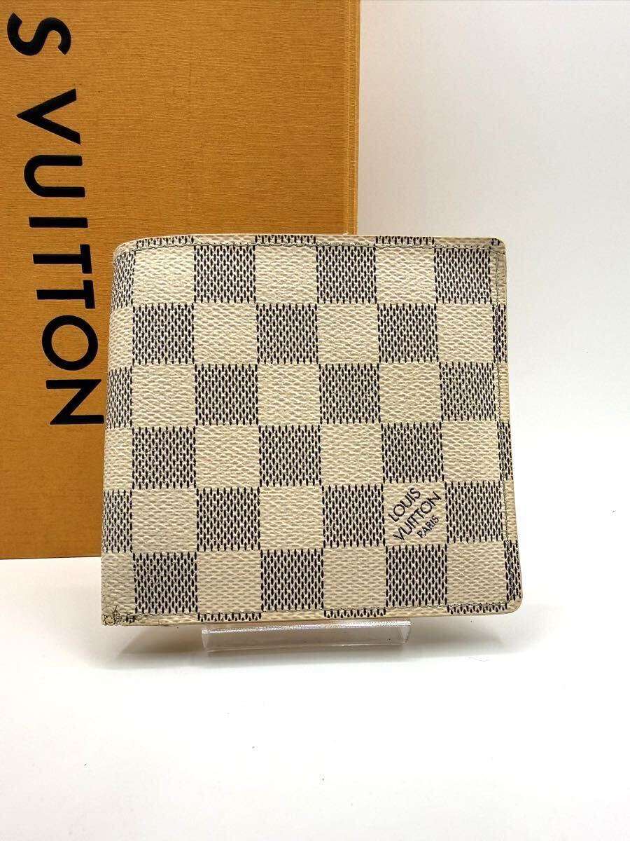 ルイヴィトン 長財布 ジッピーウォレット ダミエアズール LOUIS