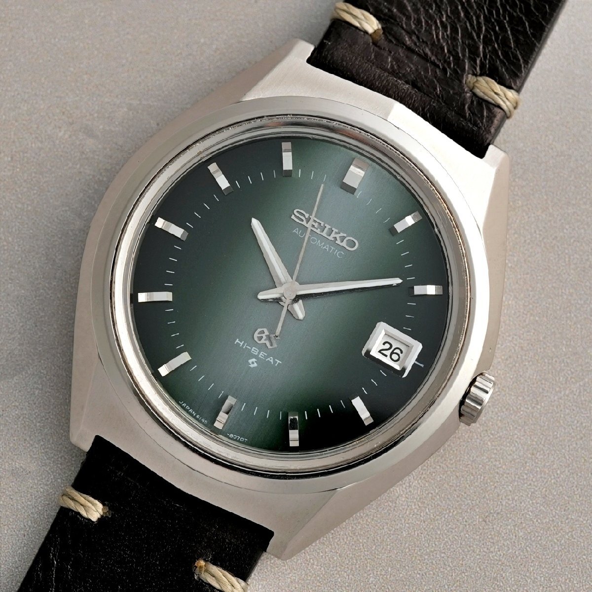 Grand Seiko 61GS 6145-8050 Hi-Beat Date Short Bar Medallion — recent listing on Japanese marketplace