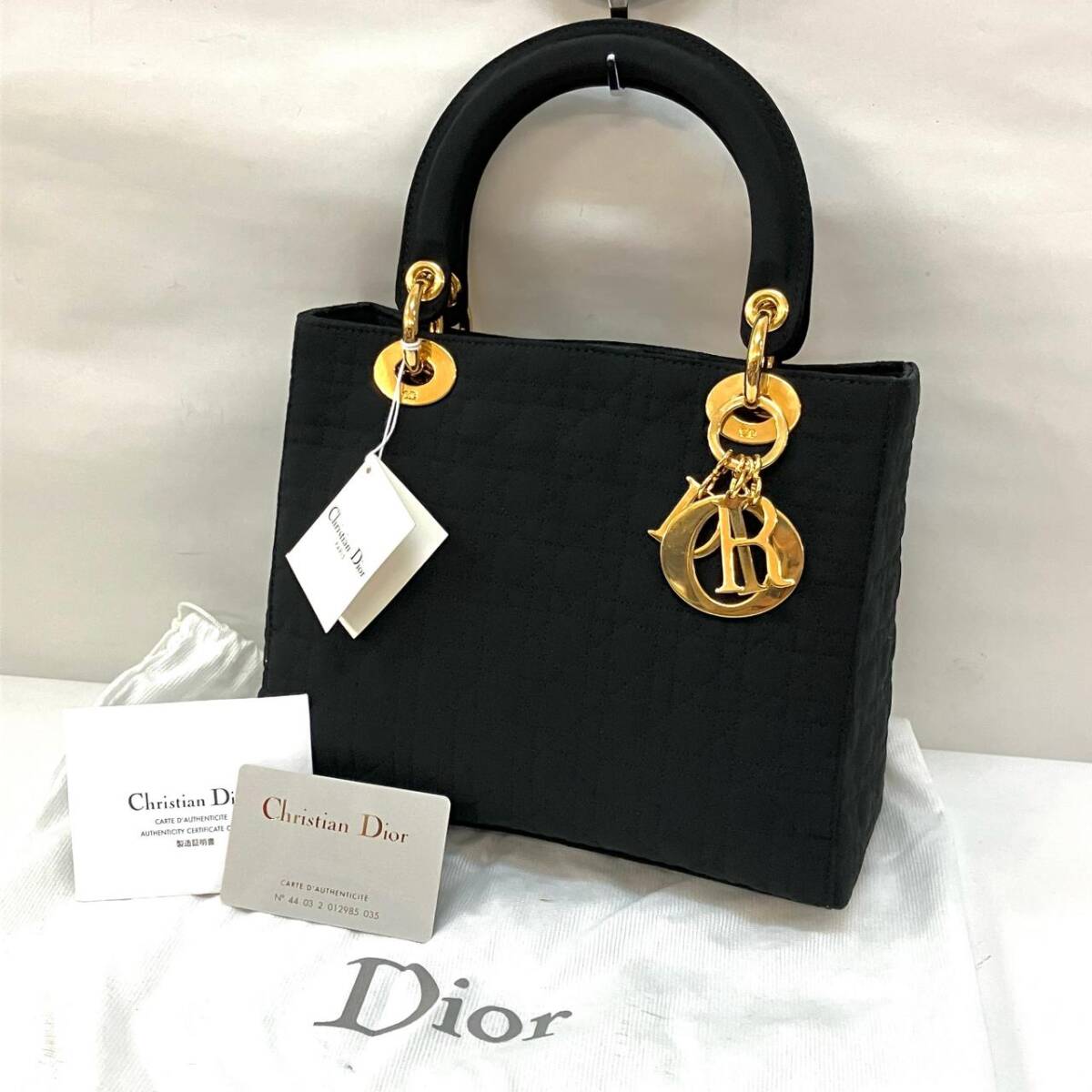 希少・美品】Christian Dior ミスディオール ワンピース 黒 白 ひざ丈