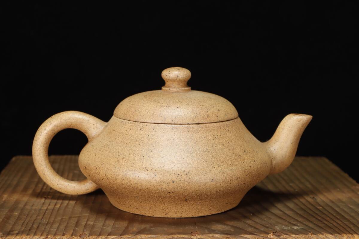 工芸品 中国清末時期 宜興紫砂 龍首 三足 三獸壺 朱泥紫砂急須 煎茶