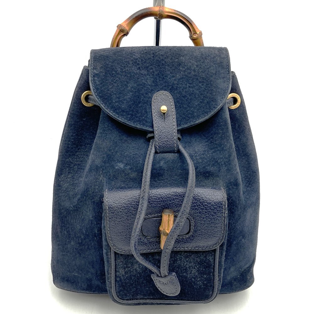 極 美品 袋付き GUCCI グッチ オールドグッチ ヴィンテージ バンブー 