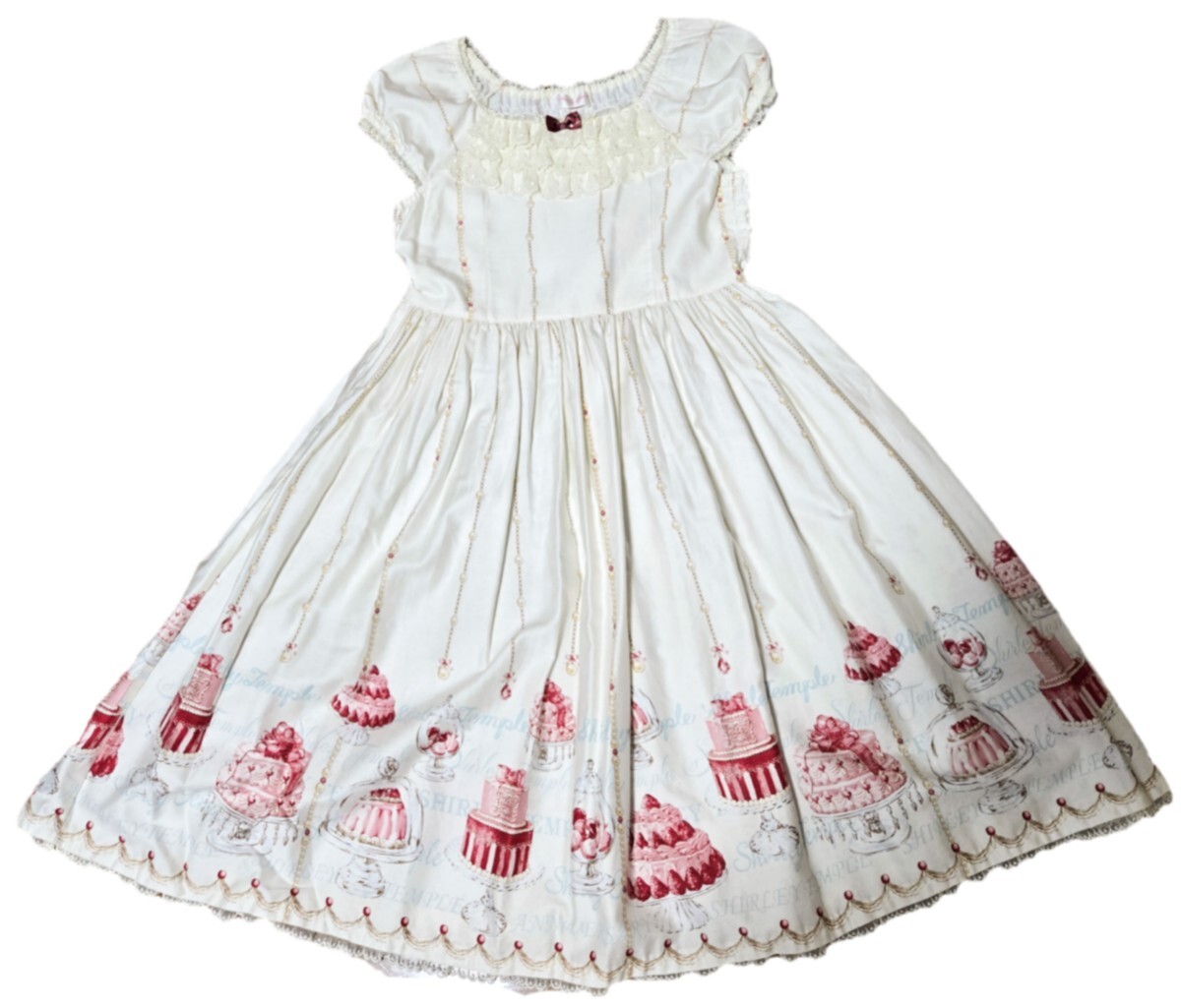 Preview of 美品 Shirley Temple シャーリーテンプル 45周年アニバーサリーケーキワンピース 160cm ホワイト 白 エミキュ BABY AngelicPretty ロリータ