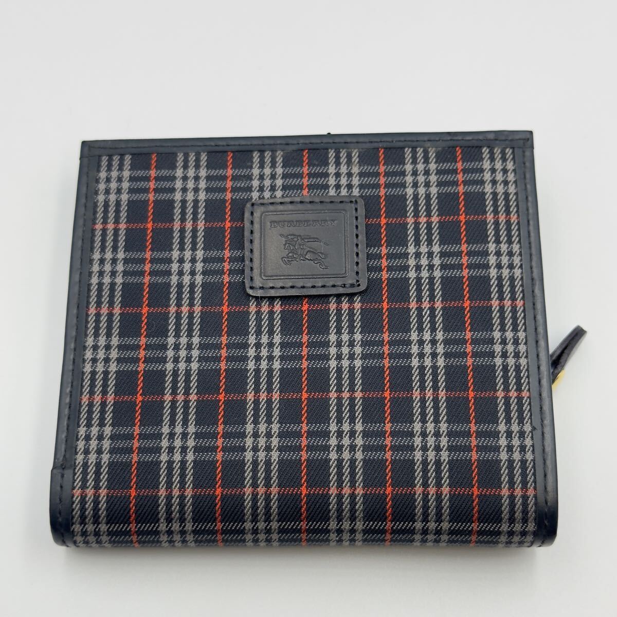 BURBERRY ブラック チェック マネークリップ 大人気 希少】 BURBERRY バーバリー マネークリップ チェック レザー