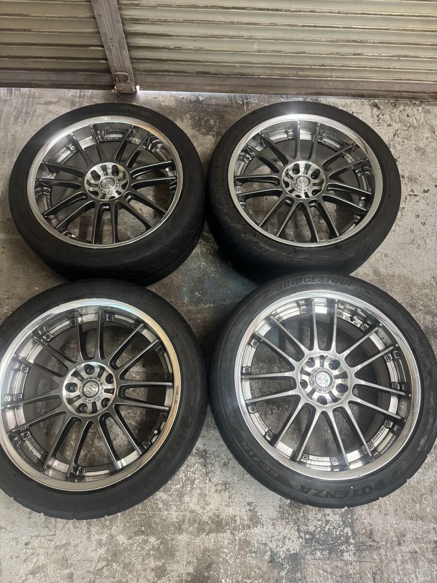 ☆メーカー不明 5J-15 ブラックホイール 中古ジャンク品