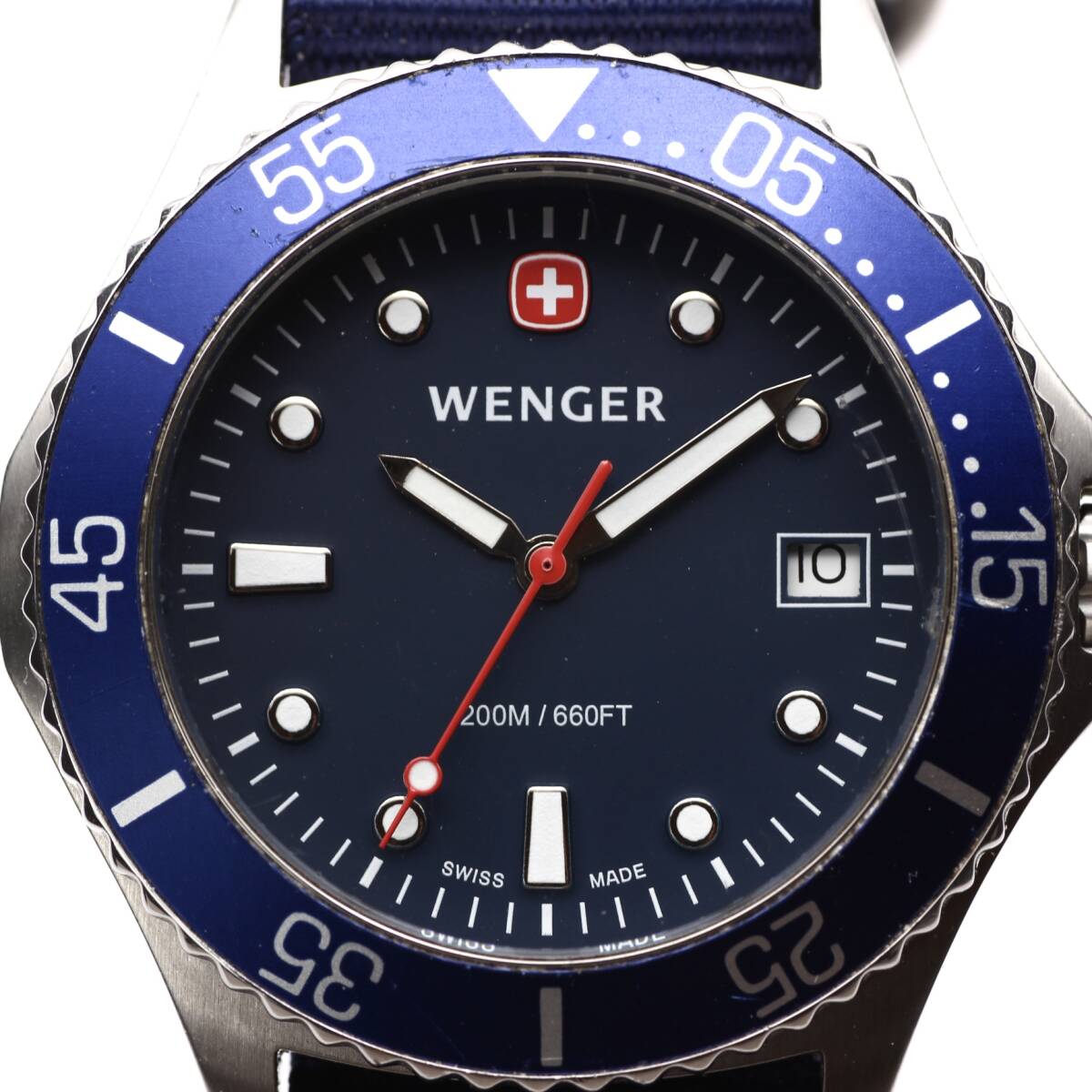 希少性]・未使用・WENGER・ウェンガー・コマンドクロノ・4石腕時計 