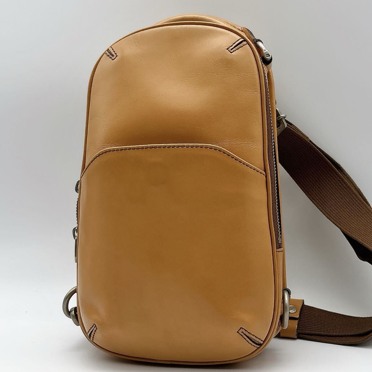キャメル バッグ 美品