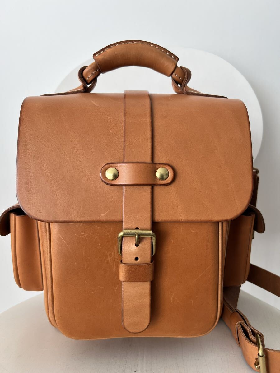キャメル バッグ 美品