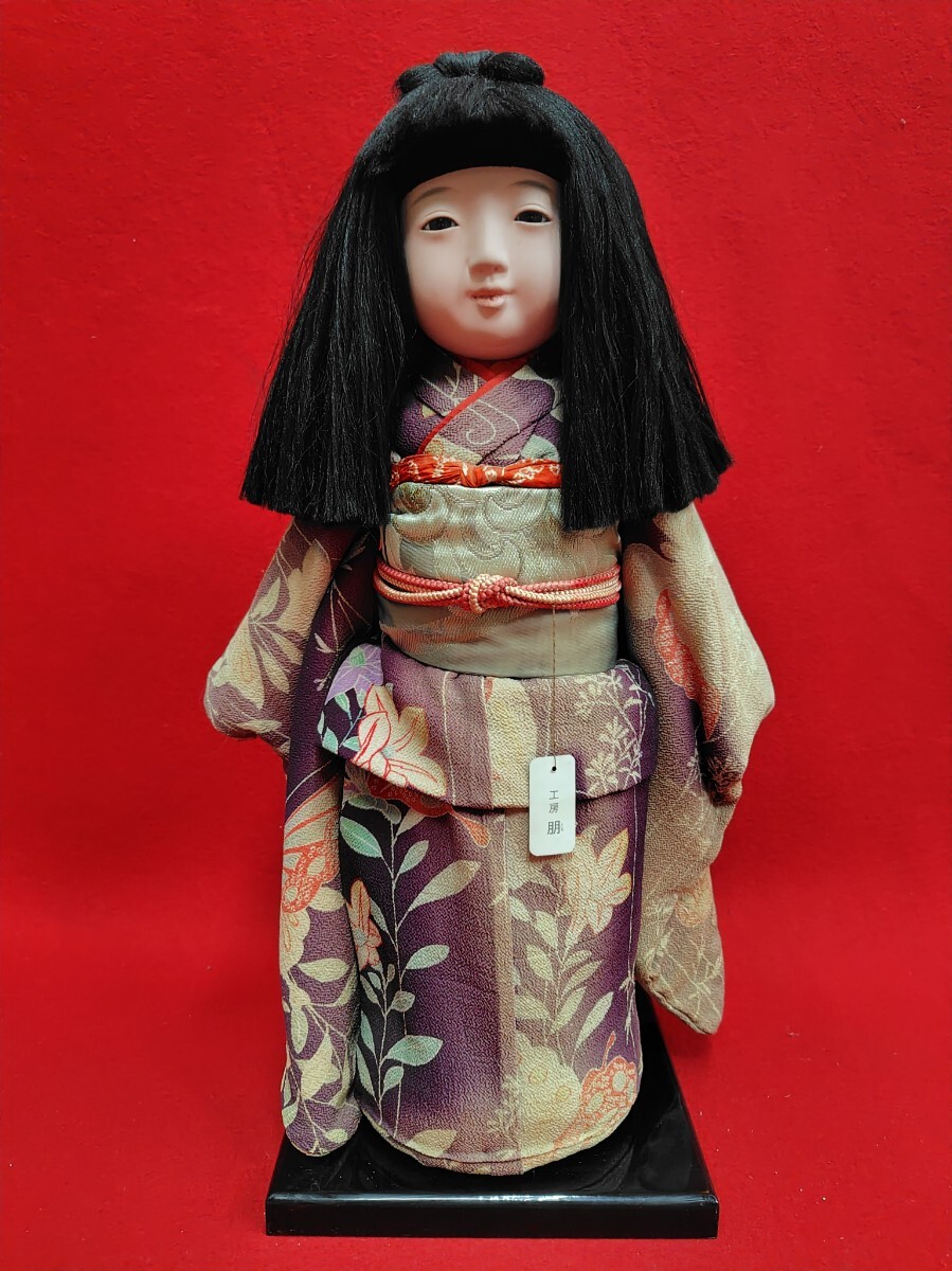 MOR 71219 ◇◇ 市松人形 かつら人形 木箱入り ◇I◇検索）レトロ