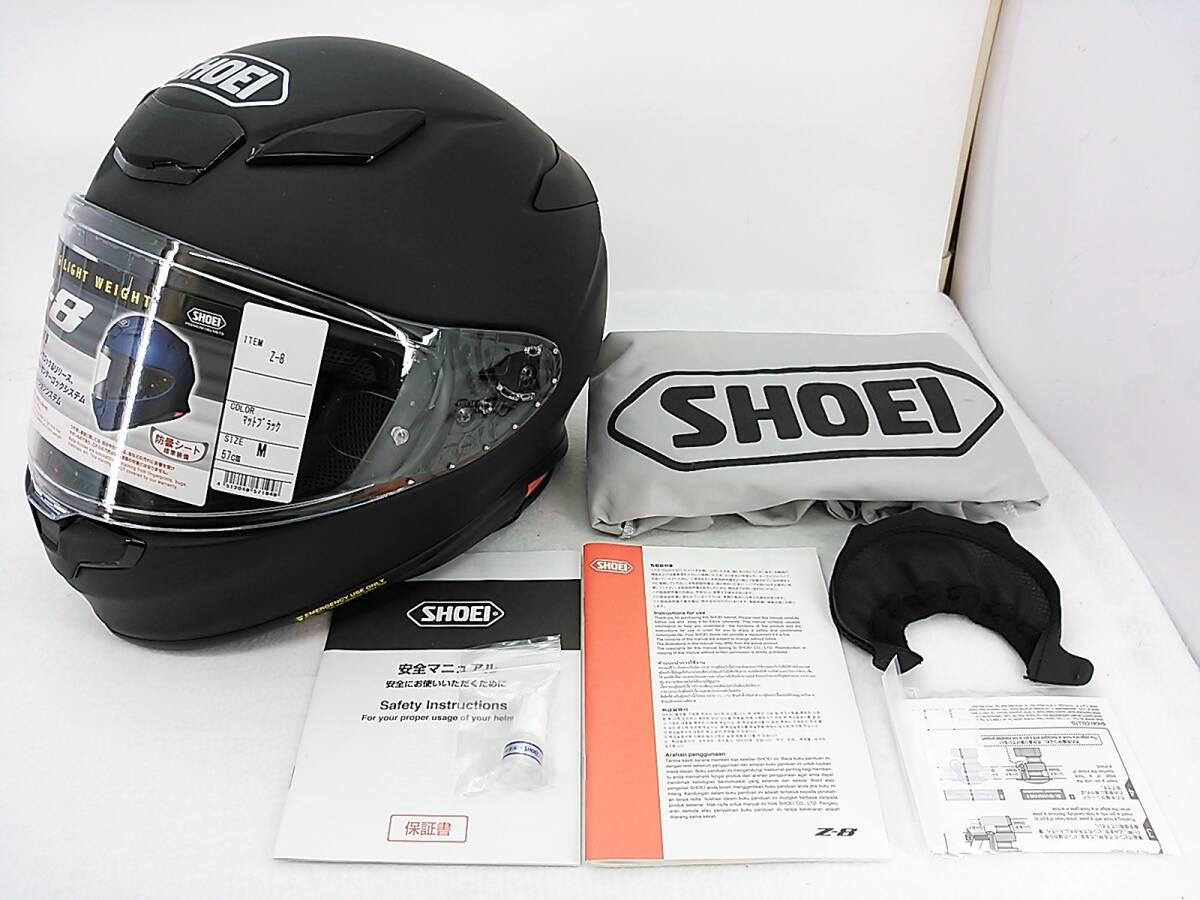 SHOEI フルフェイスヘルメット マットブラック （Lサイズ）バイク用