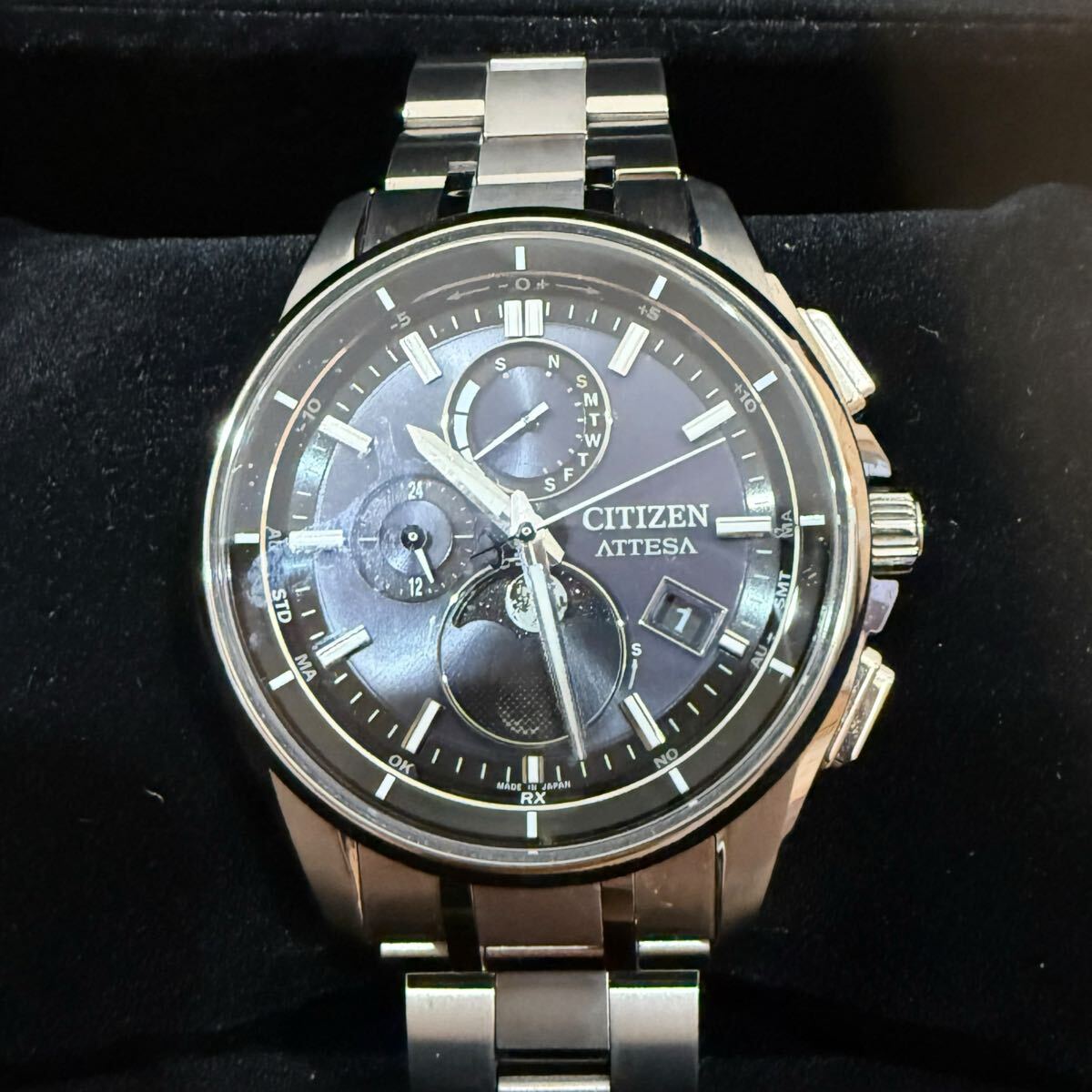 Citizen Attesa HAKUTO-R Luna Program Moon Phase BY1001-66E — recent listing on Japanese marketplace