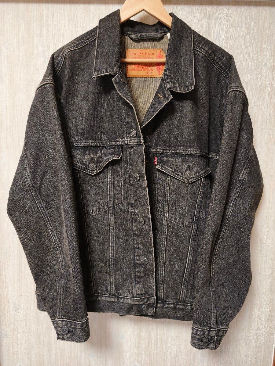 先染め 70505 ブラックデニムジャケット リーバイス ビンテージ Levi's