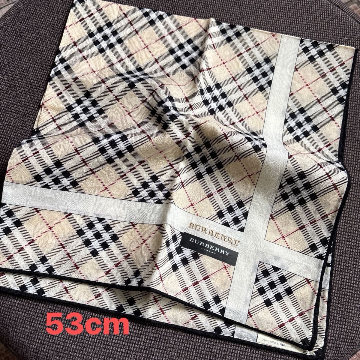 新品タグ付きBURBERRY/バーバリー/シルクスカーフ&コットンハンカチ