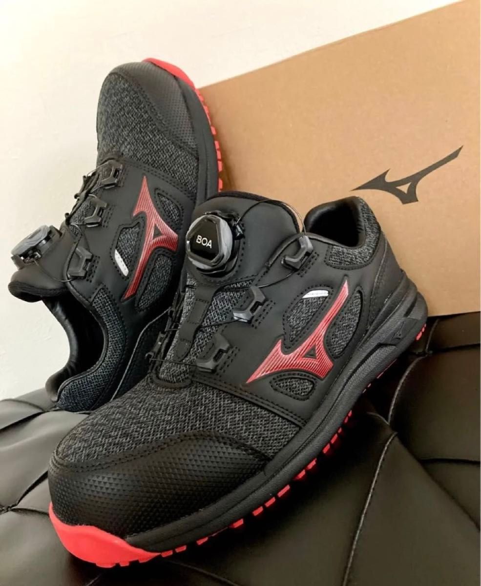 PUMA プーマ 安全靴 BOAシステム グリーン イエロー ワークシューズ 28