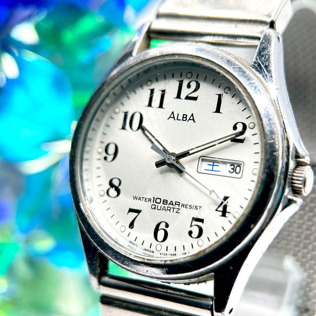 美品！SEIKO AVENUE 7F01-6F50 クォーツ電池パッキン交換済み Yahoo 