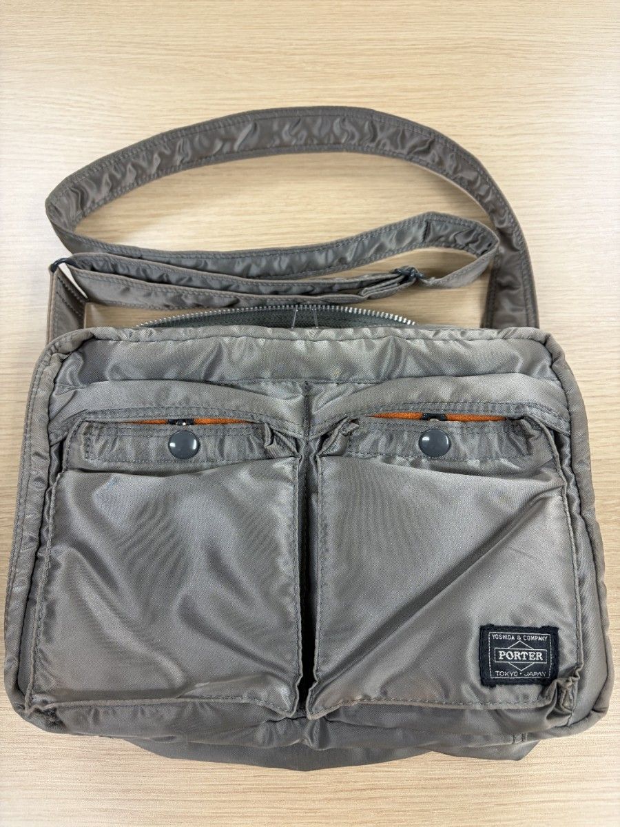 美品・廃番】PORTER ポーター タンカー ショルダーバッグ シルバー 