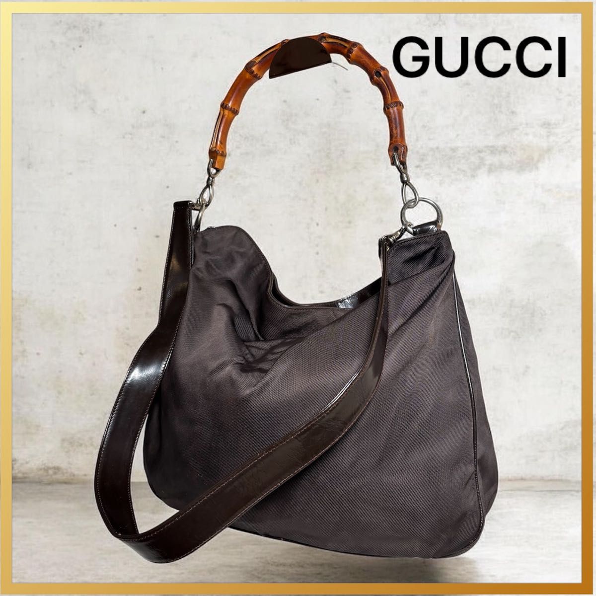 入手困難》GUCCI グッチ トートバッグ バンブー レザー ショッパー 