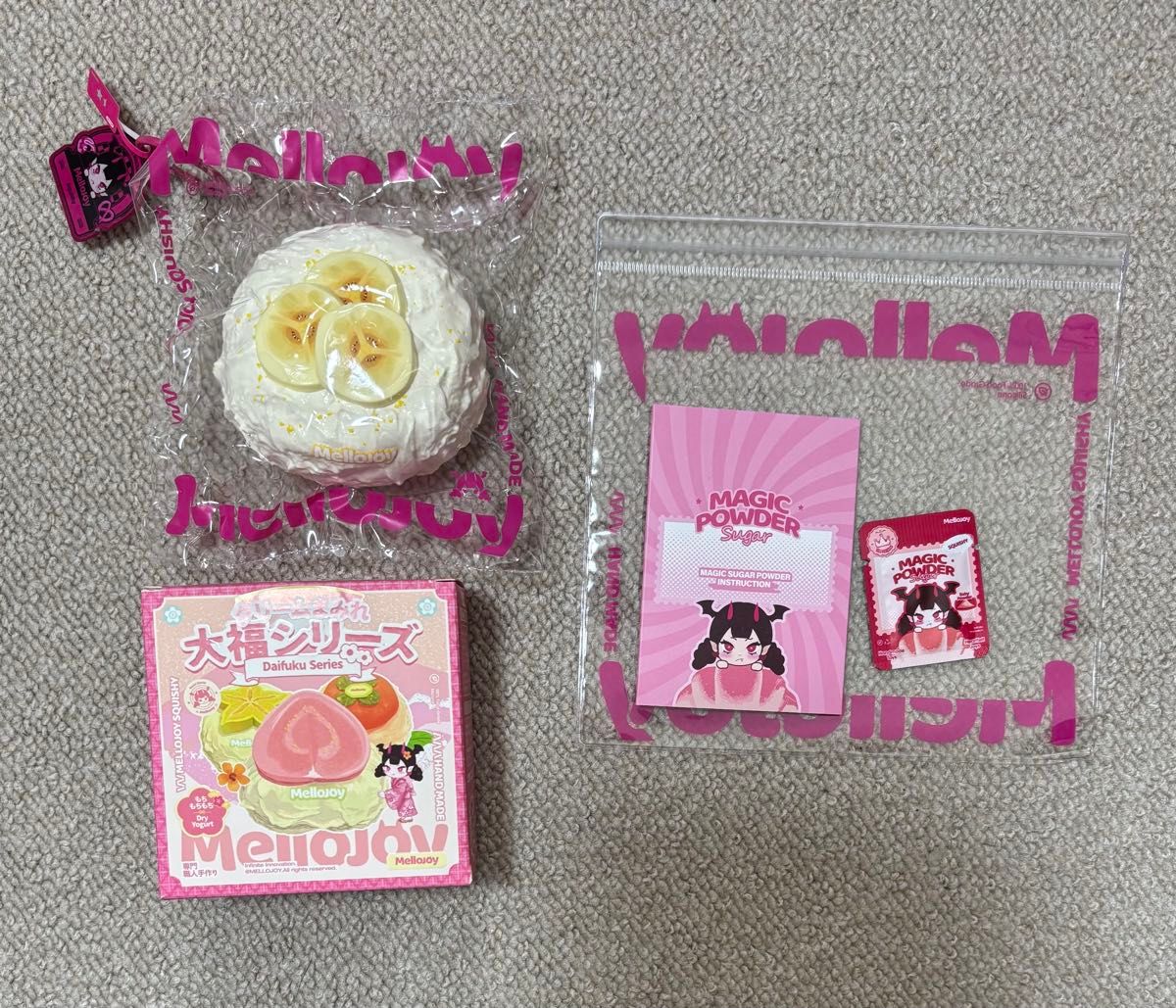 Mellojoy メロジョイ グレープフルーツ 大福 スクイーズ 大福シリーズ