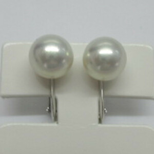 ∮真珠専門館∮ アコヤ真珠 ナチュラルカラー イヤリング 8.1mm SV ネジバネ式 大特価 (税込み価格)