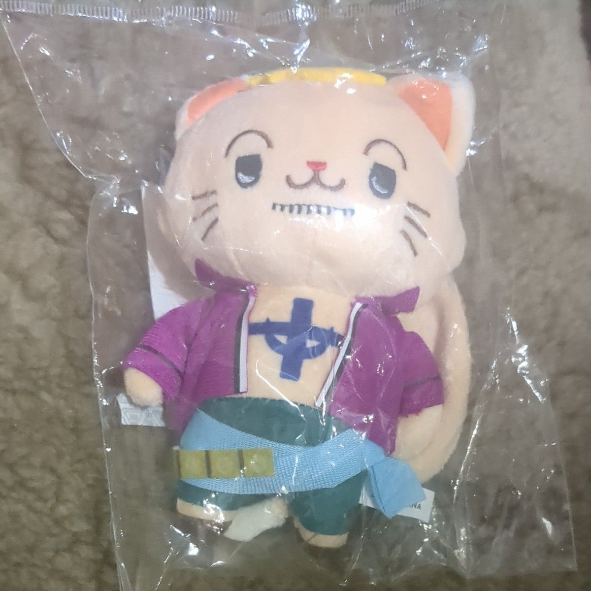 withCATアイマスク付きぬいぐるみキーホルダー マルコ ワンピース