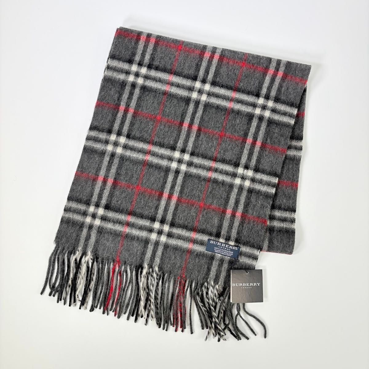 バーバリー マフラー カシミヤ100% ノバチェック 32×140cm | Shop at