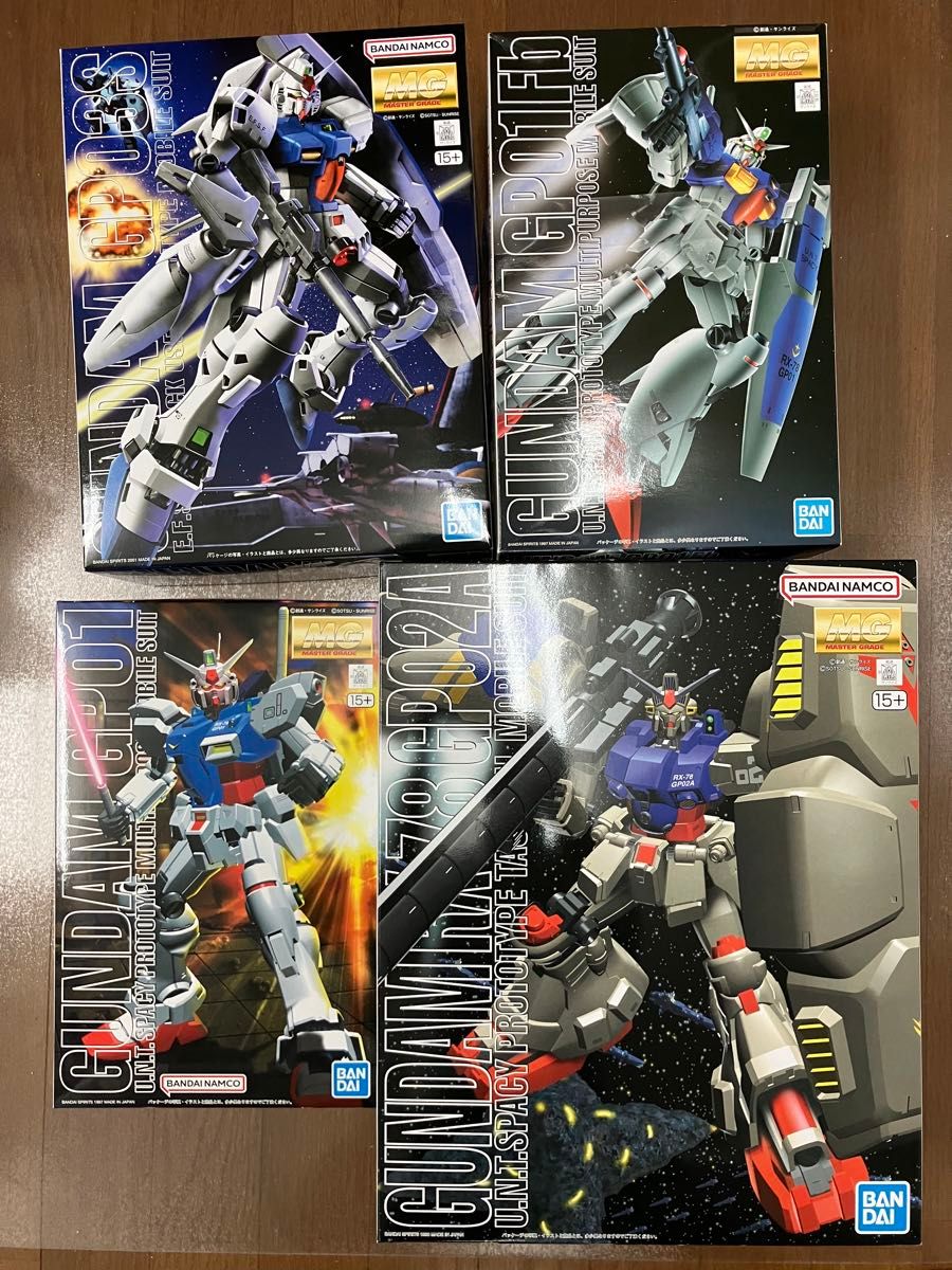 未組立】【新品】【ガンダム0083】【MG】GP01 GP02 GP03 【RE】GP04